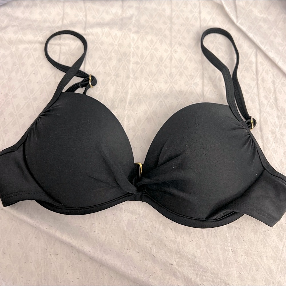 black bikini top